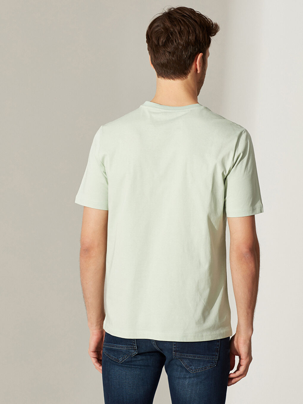 Мужчины Зелёный Футболка-2