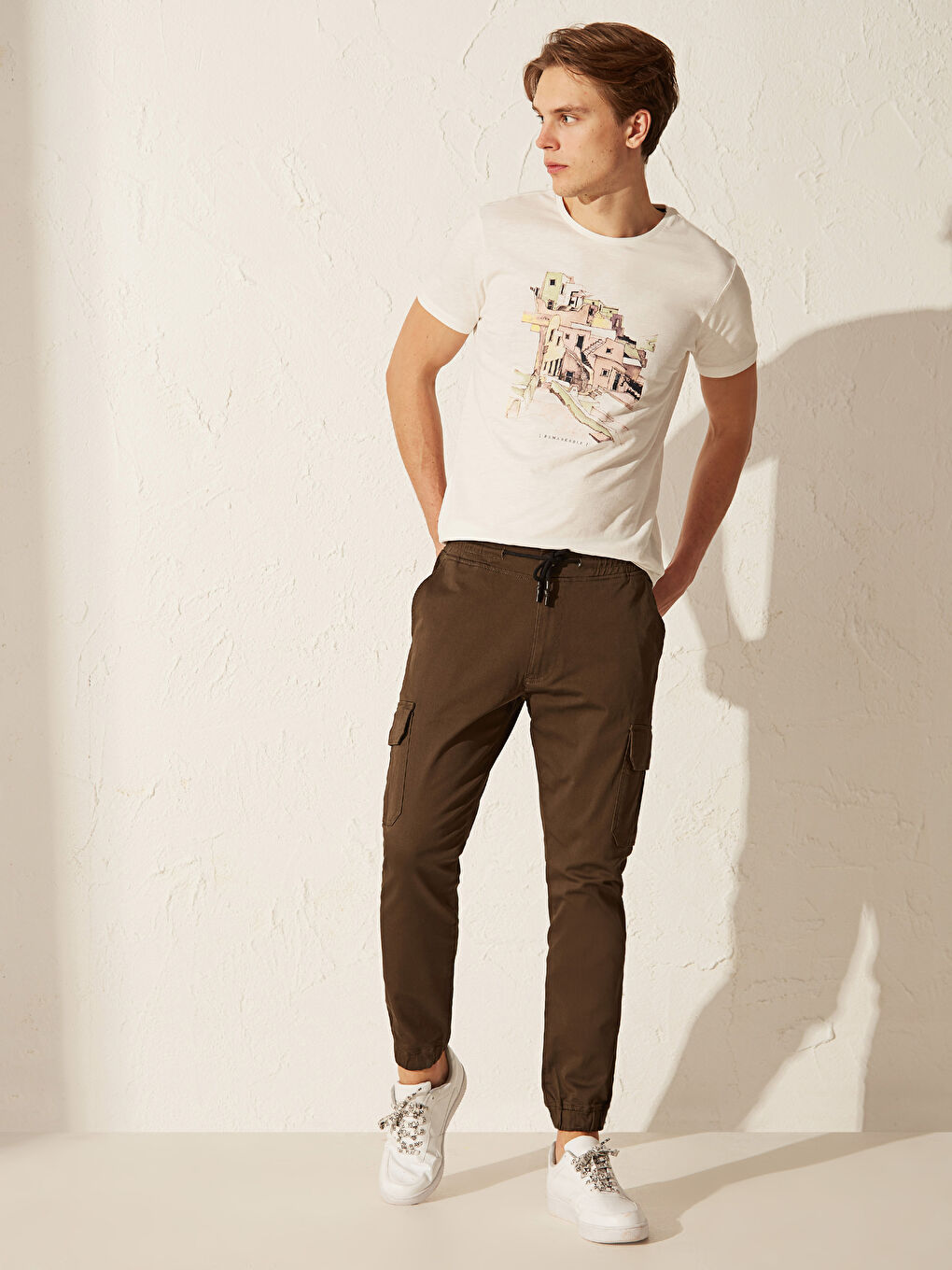 Pantalon cargo  KAKI Homme-2