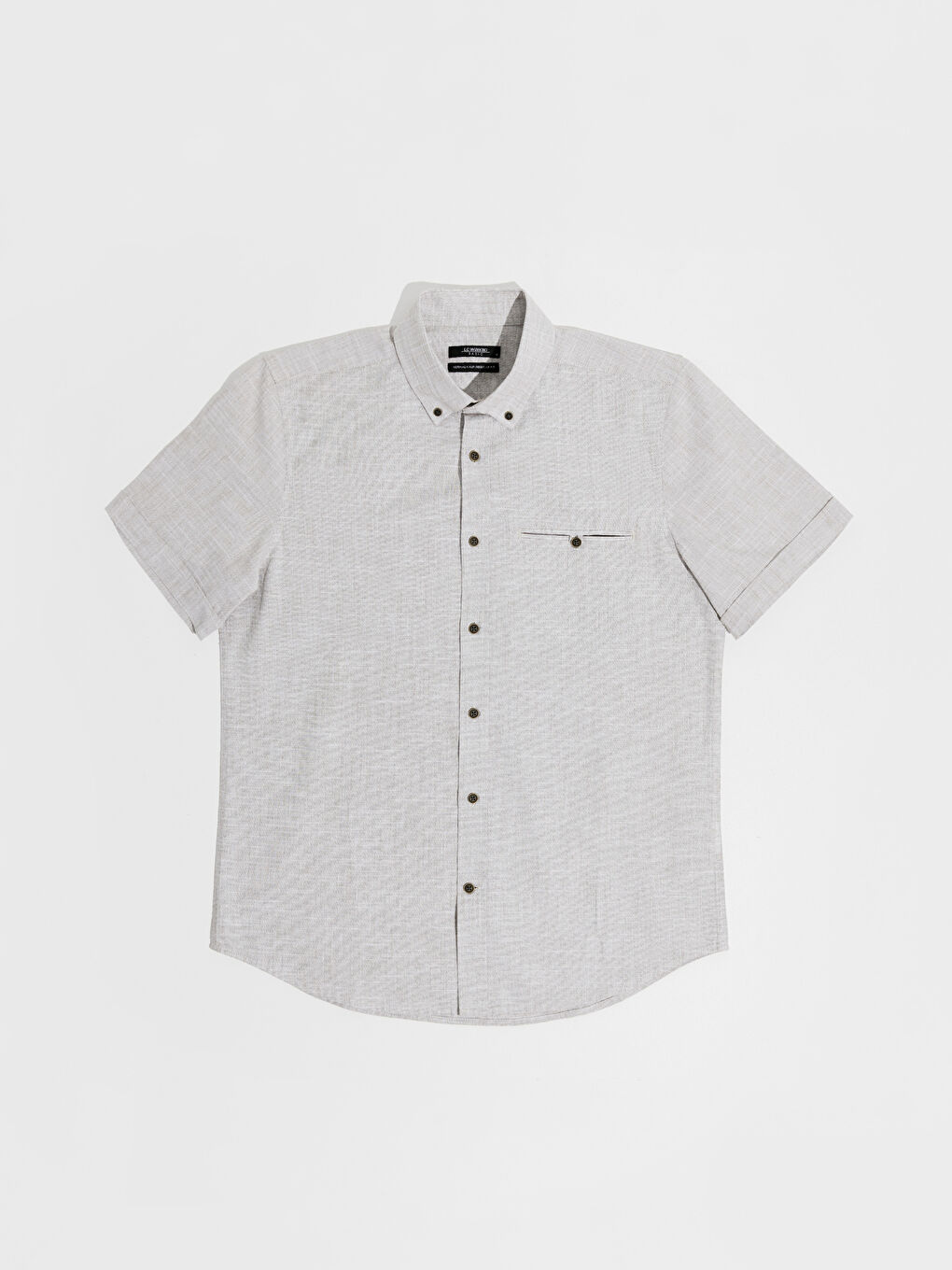 Regular Fit Short Sleeve Basic Poplin Shirt