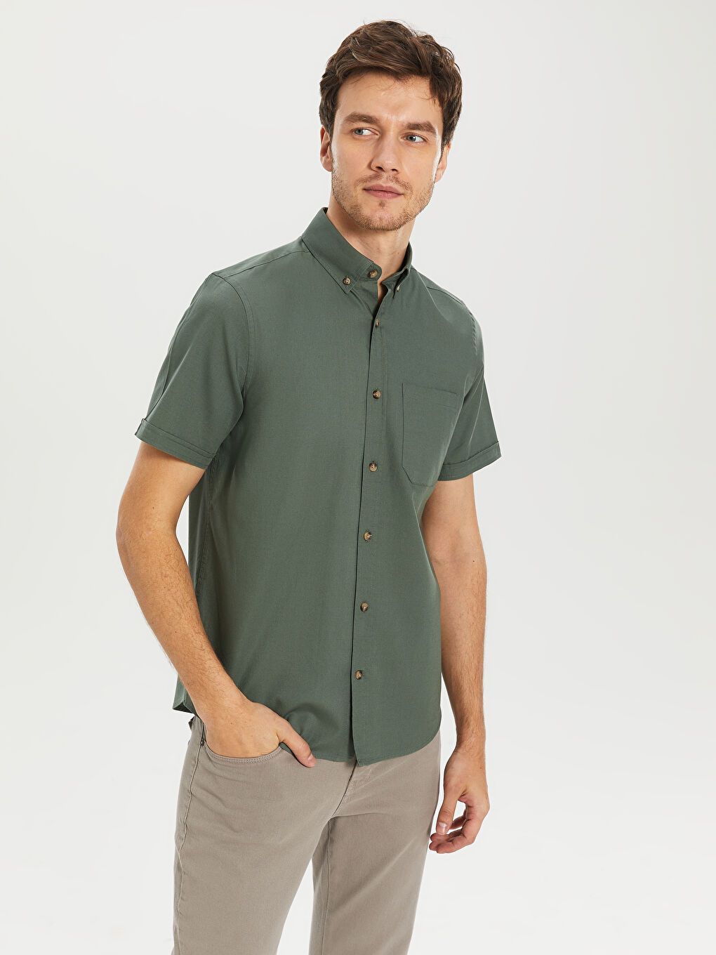 Man GREEN Shirt-1