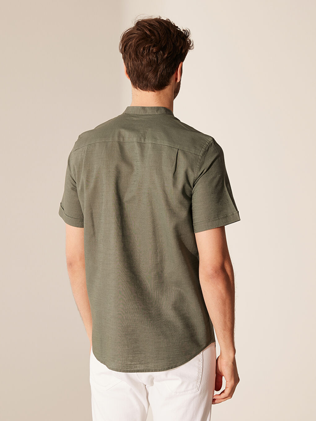LCWAIKIKI Classic Regular Fit Short Sleeve Shirt -0S5751Z8-CRN