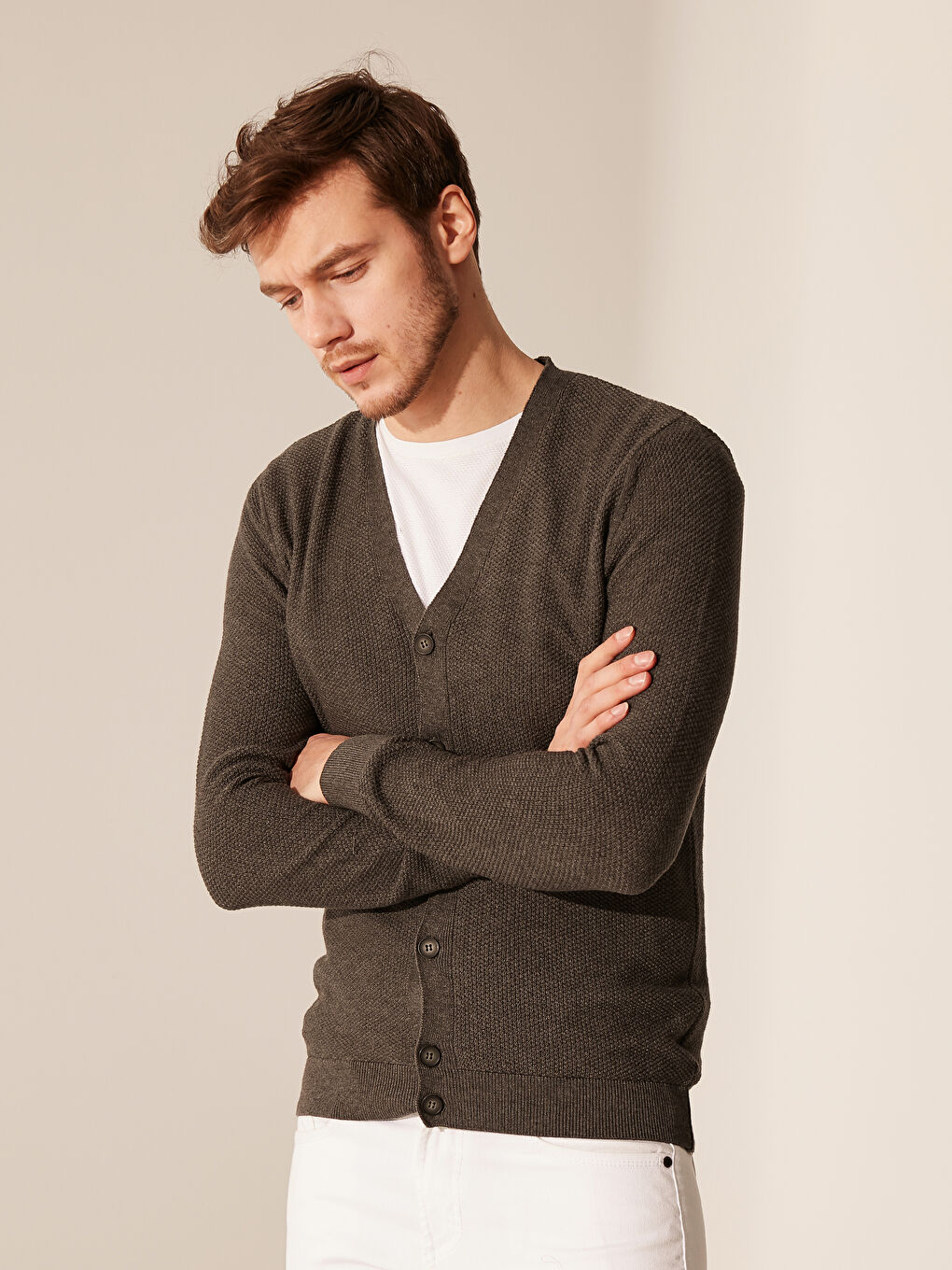 Antrasit Erkek Hırka