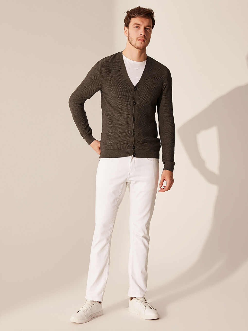 Antrasit Erkek Hırka-3