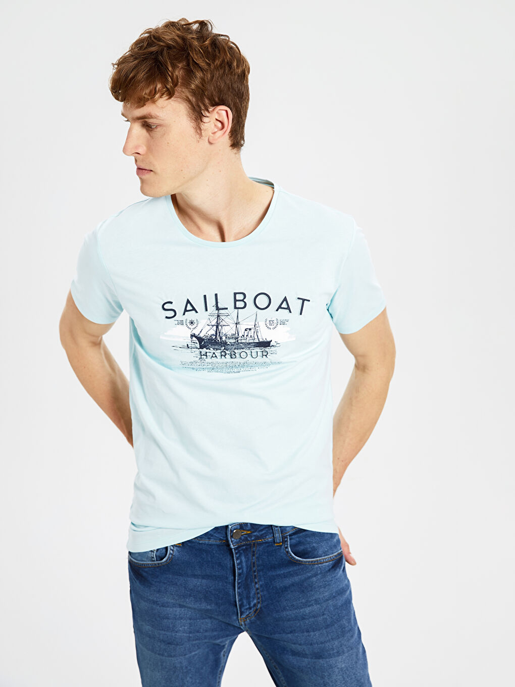 Футболка для чоловіків з чесаної бавовни-1