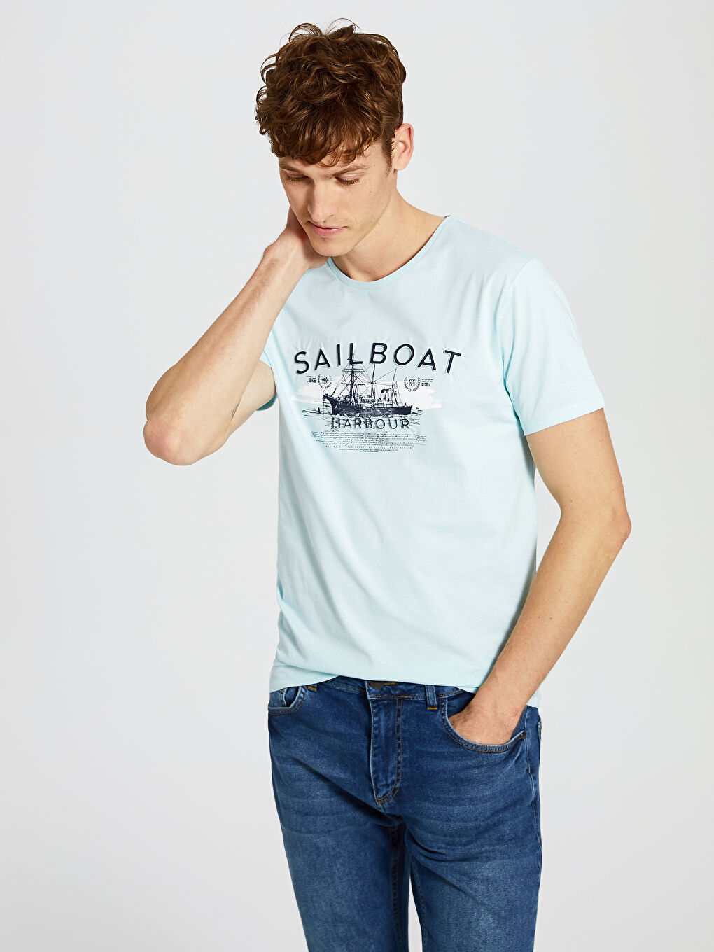 Футболка для чоловіків з чесаної бавовни-2