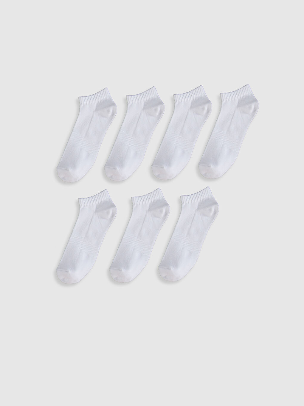 Beyaz Erkek Patik Çorap 7'li