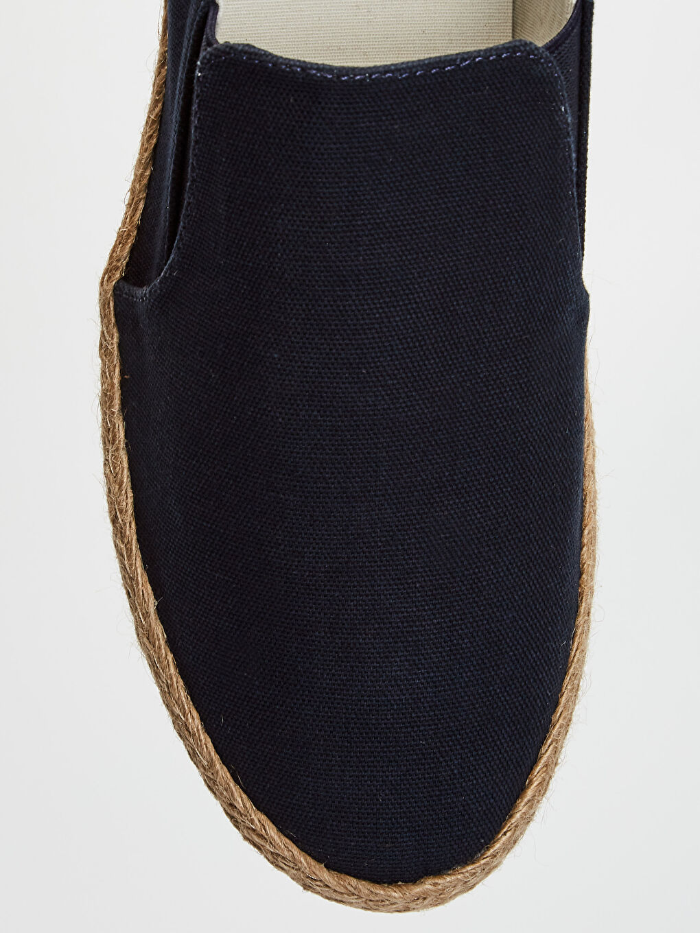 Lacivert Hasır Tabanlı Erkek Espadril Ayakkabı-4