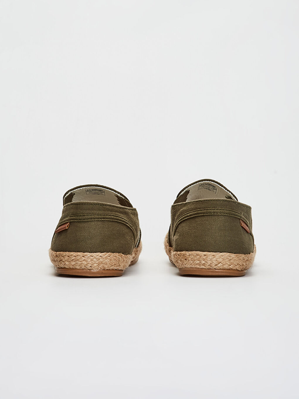 Haki Hasır Tabanlı Erkek Espadril Ayakkabı-3