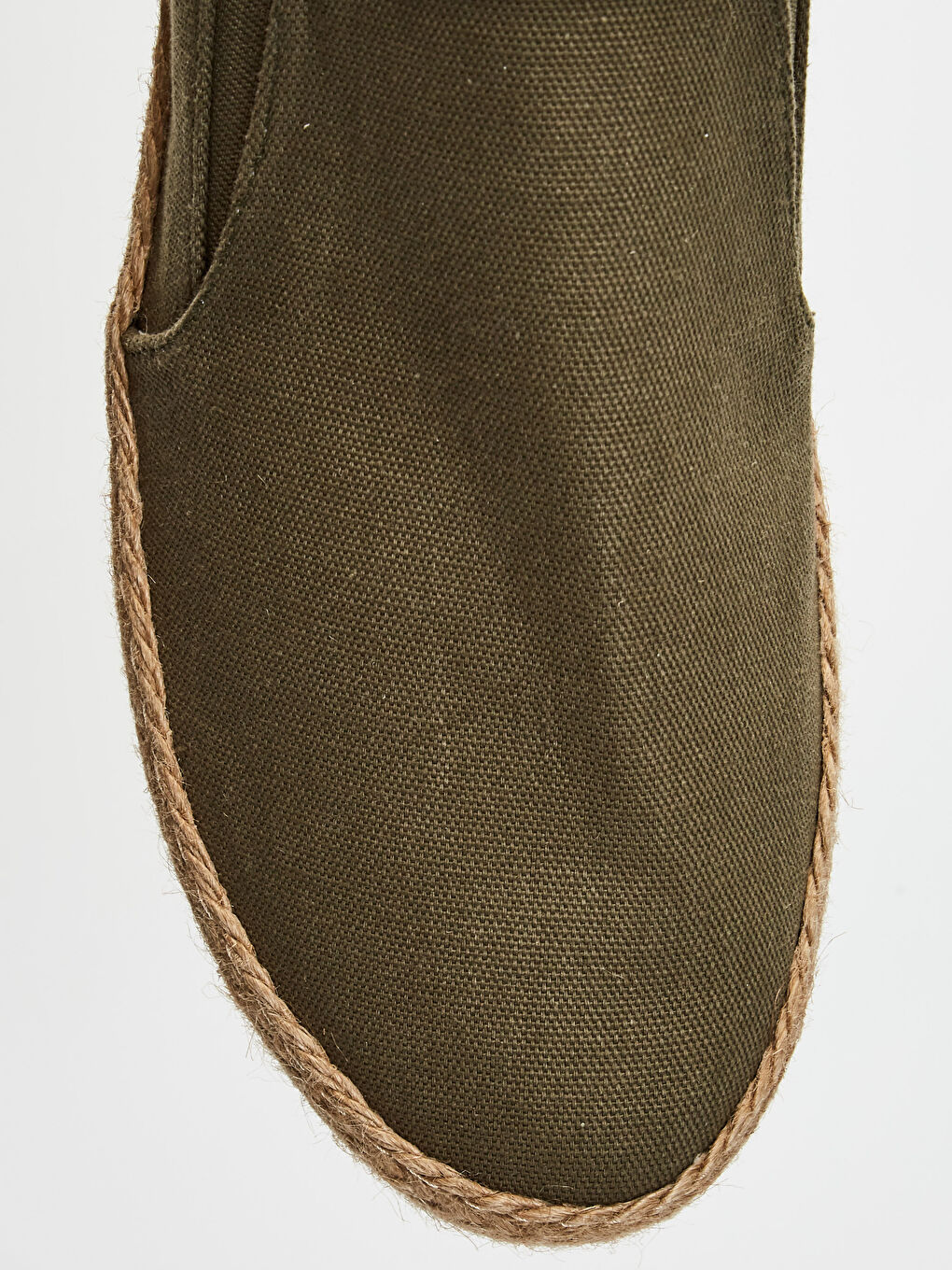 Haki Hasır Tabanlı Erkek Espadril Ayakkabı-4