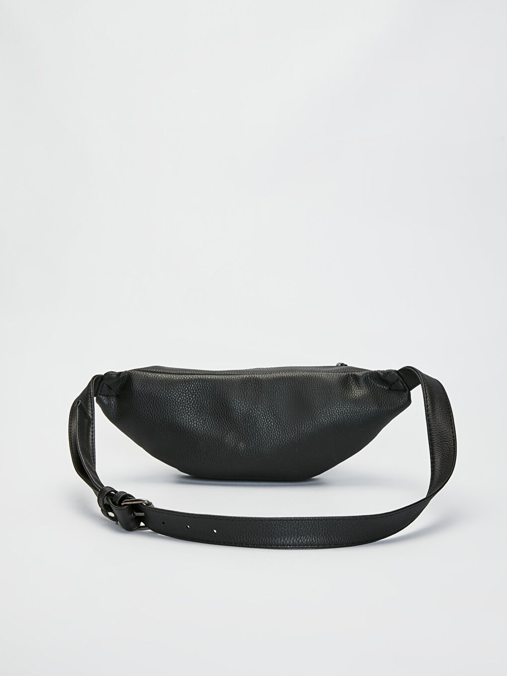 Siyah Erkek Deri Görünümlü Bel Çantası-1