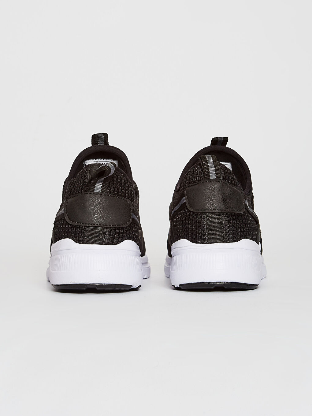 Siyah File Detaylı Bağcıklı Erkek Aktif Spor Ayakkabı-3