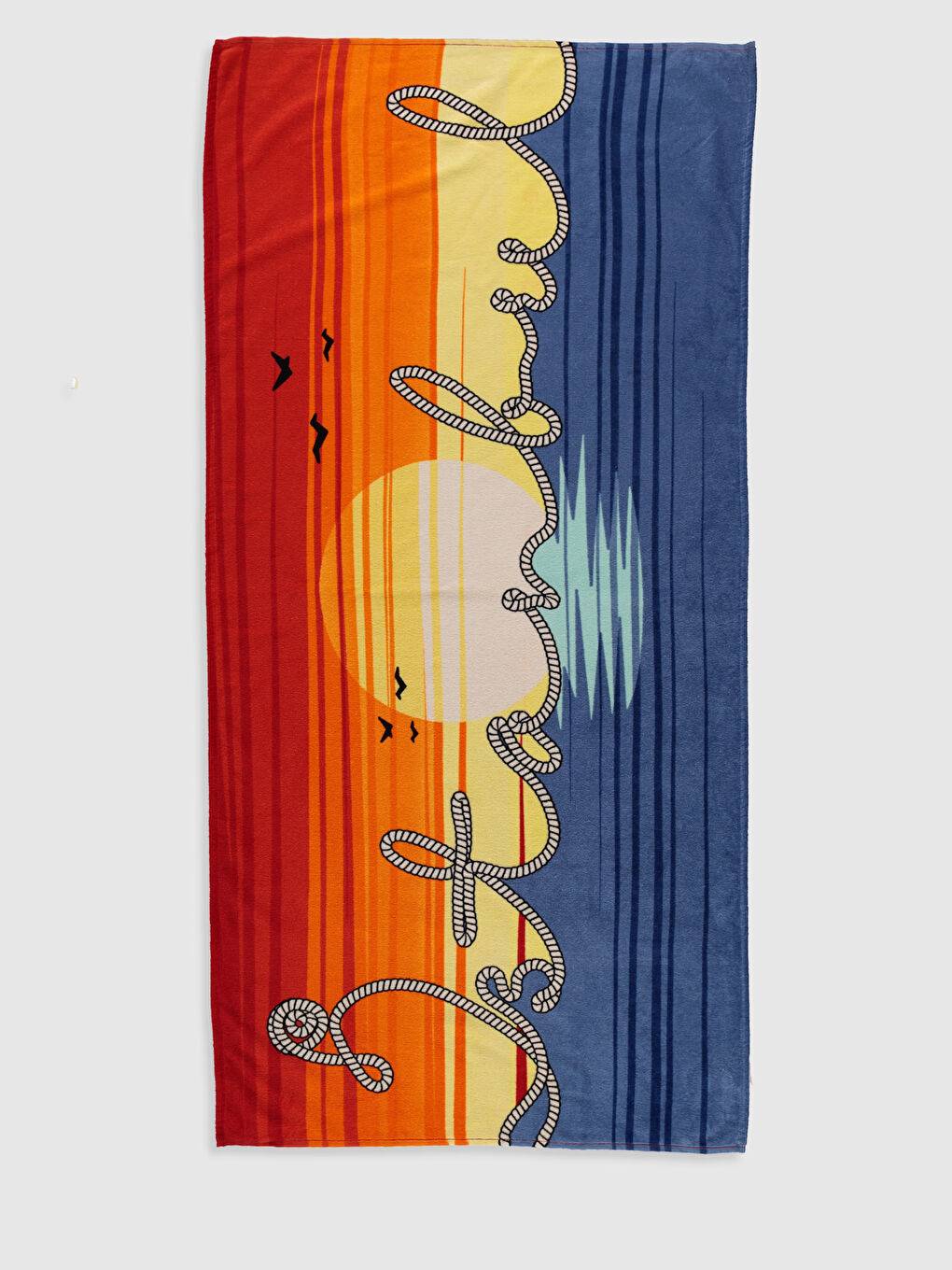 Mavi İstanbul Plaj Havlusu-1