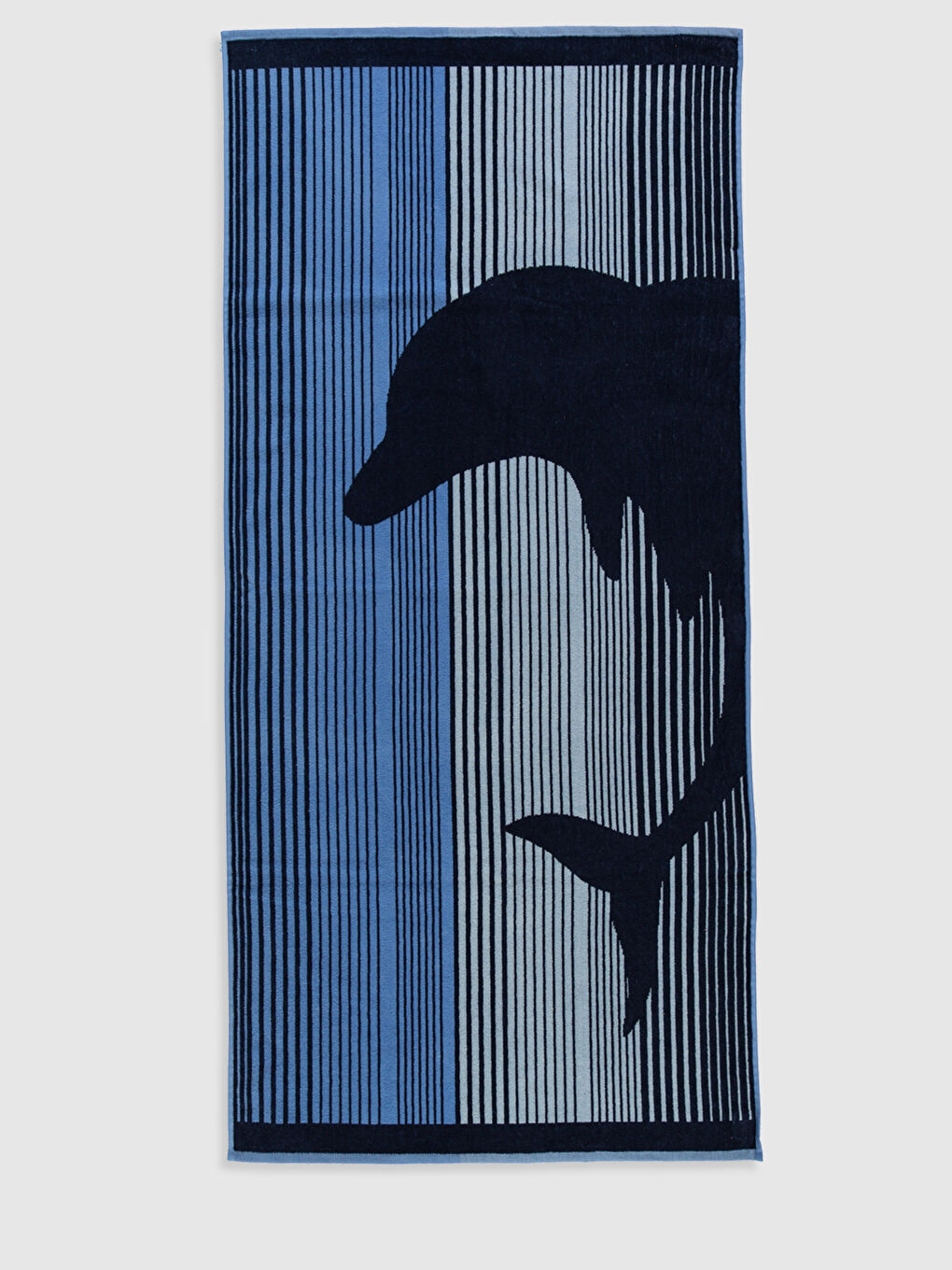 Mavi Pamuklu Plaj Havlusu-2