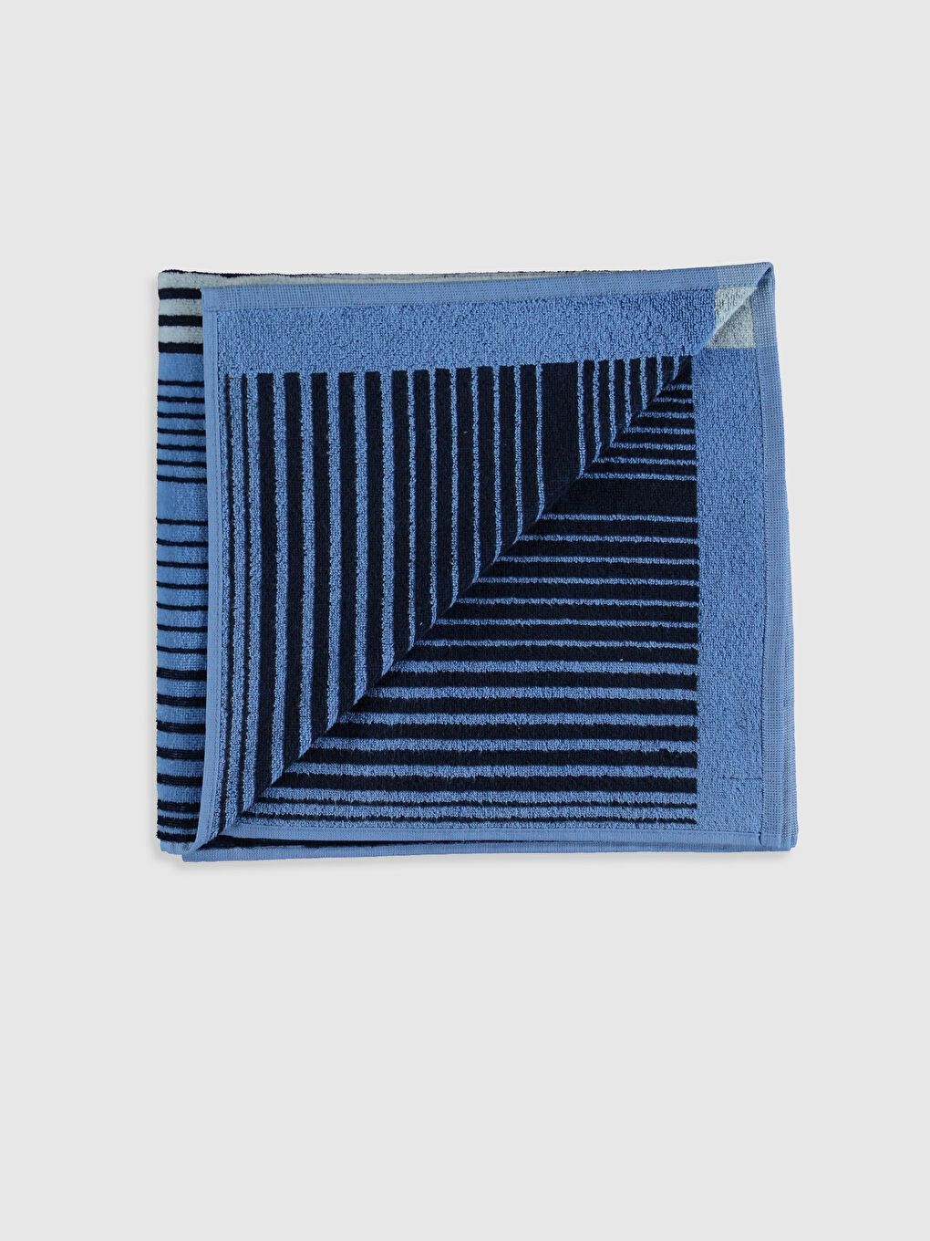 Mavi Pamuklu Plaj Havlusu-3