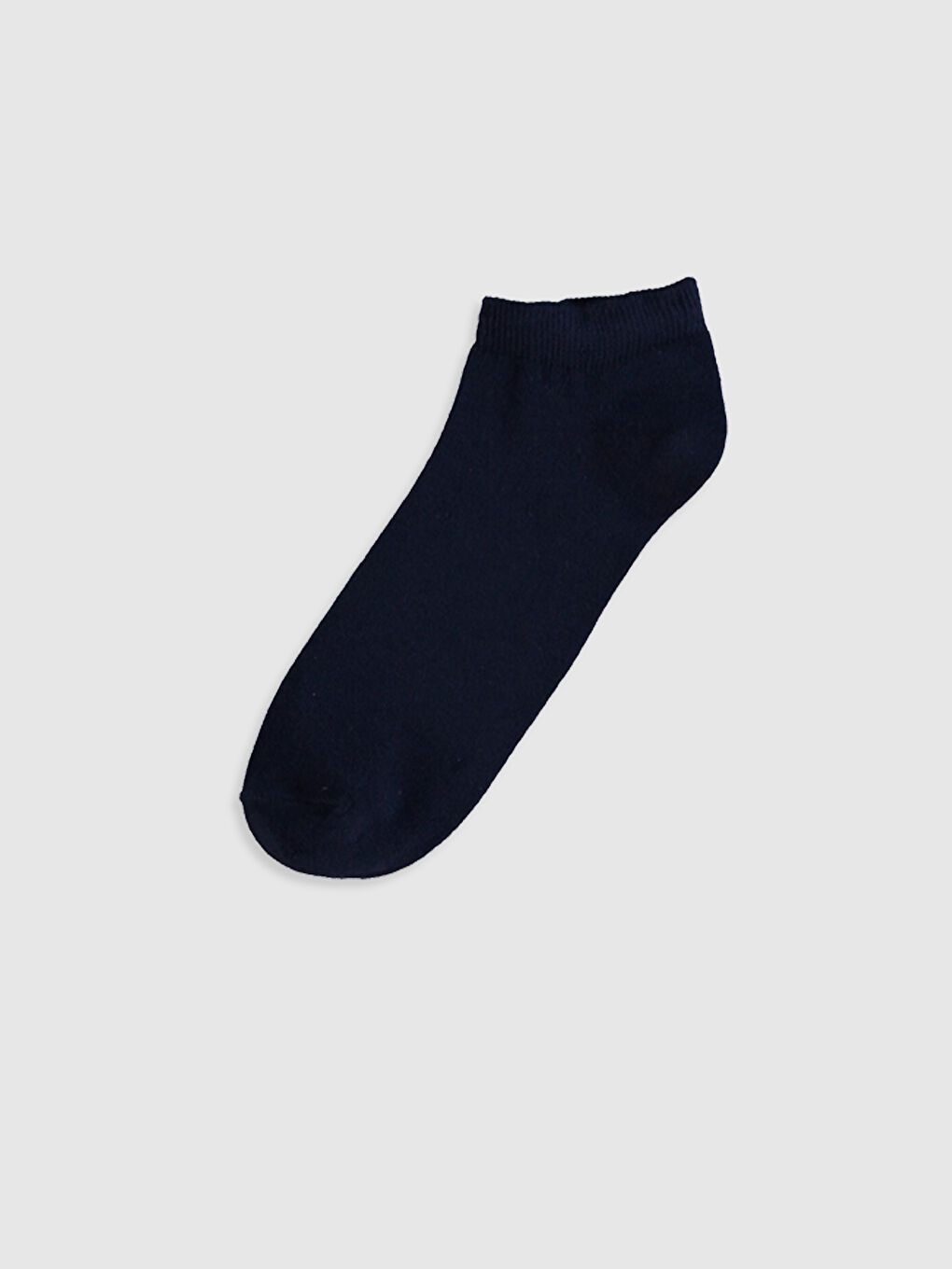Lacivert Düz Erkek Patik Çorap-1