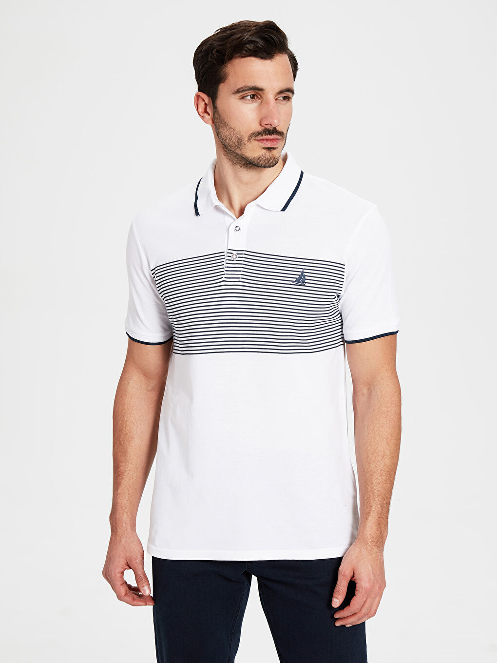 Beyaz Erkek Tişört-1