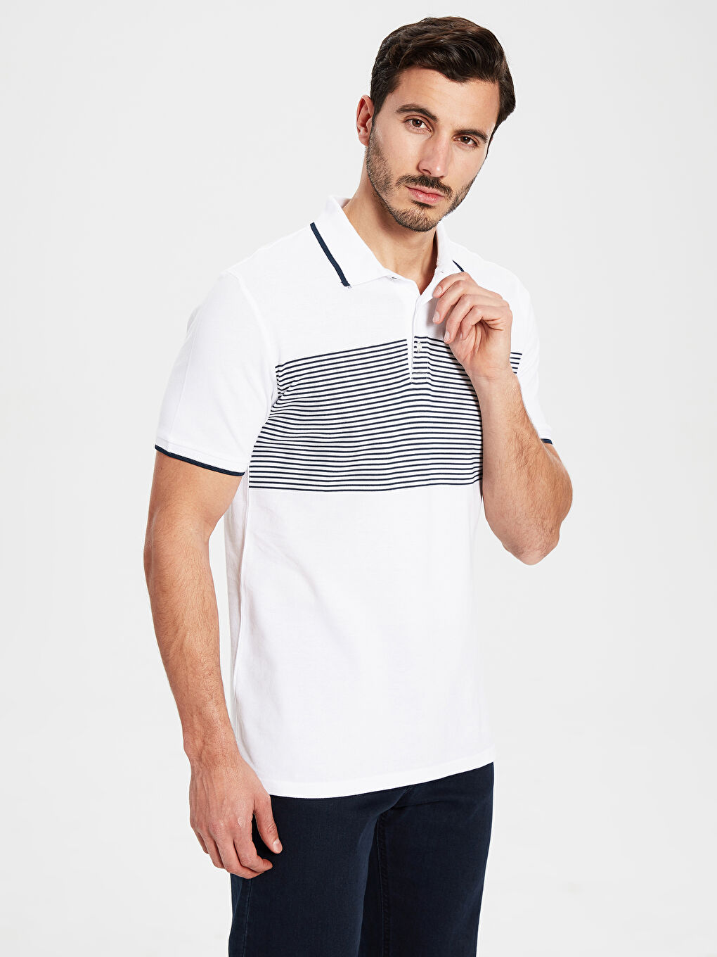 Beyaz Erkek Tişört-2