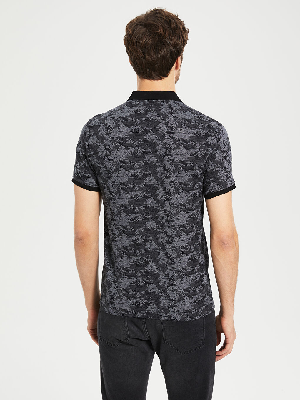 Antrasit Pike Erkek Tişört-3