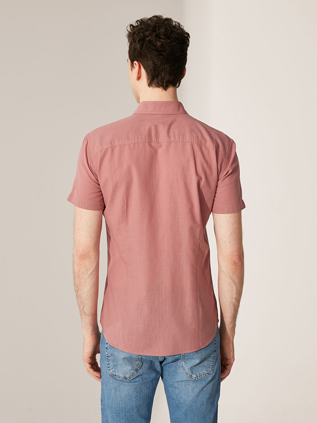 Extra Slim Fit Short Sleeve Poplin Shirt-2