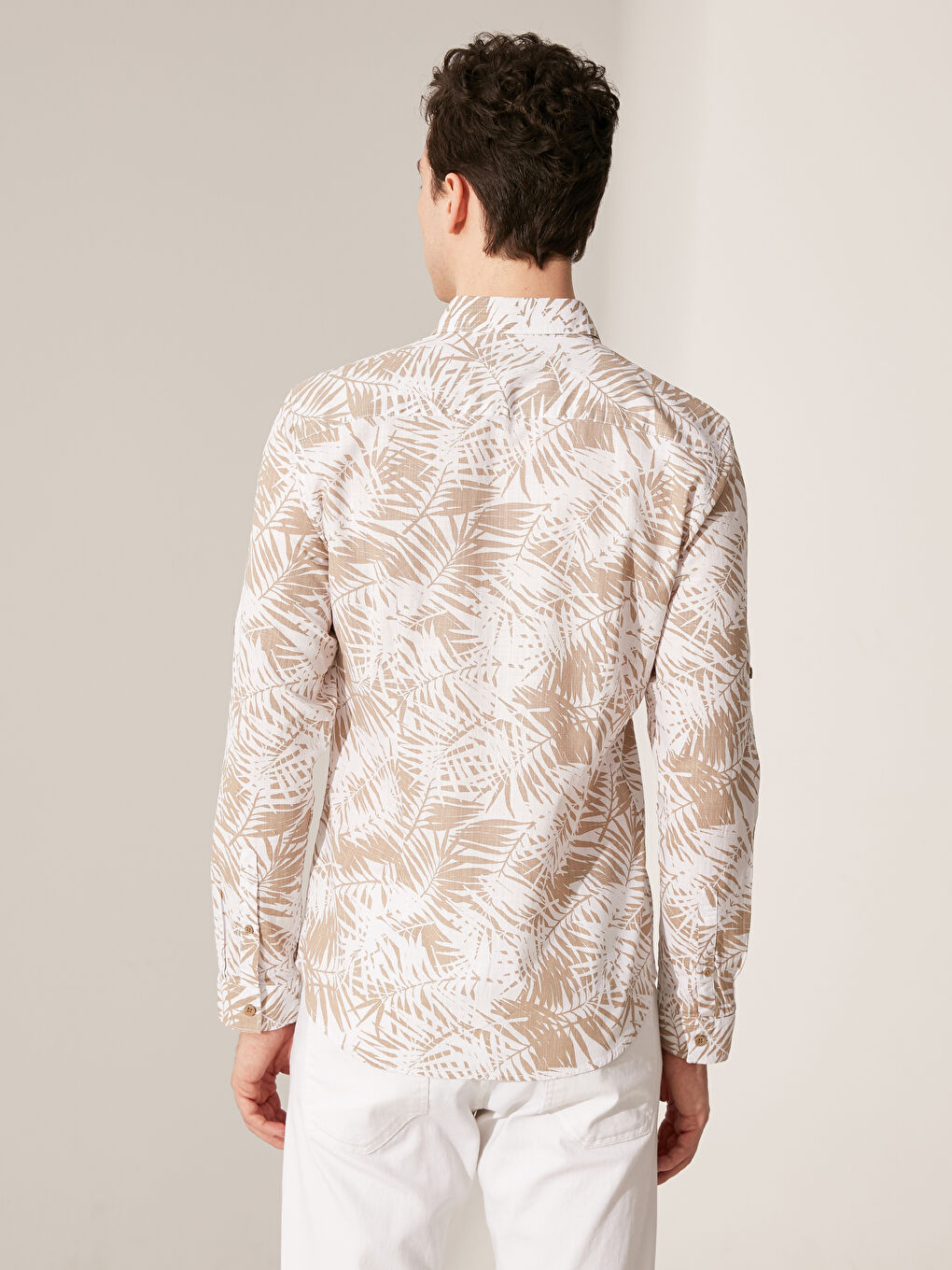 Экстра узкая рубашка с длинным рукавом из поплина-2