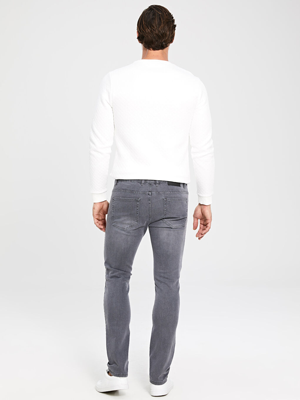 Gri 750 Slim Fit Erkek Jean Pantolon-3