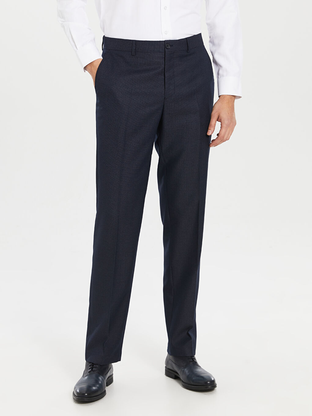 Lacivert Standart Kalıp Erkek Pantolon-3