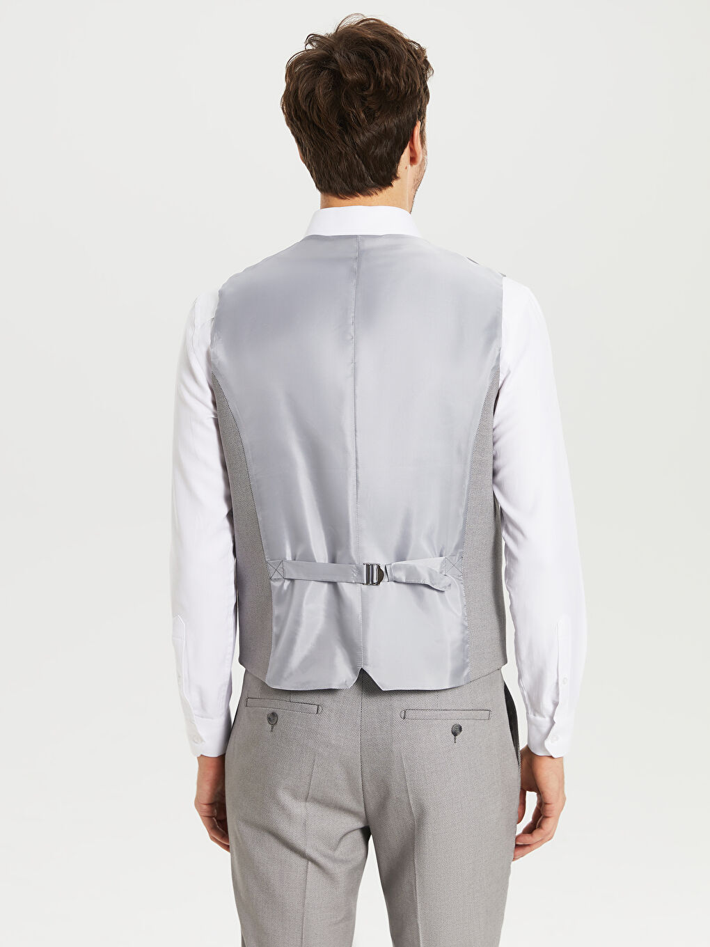 Man GREY Waistcoat-4