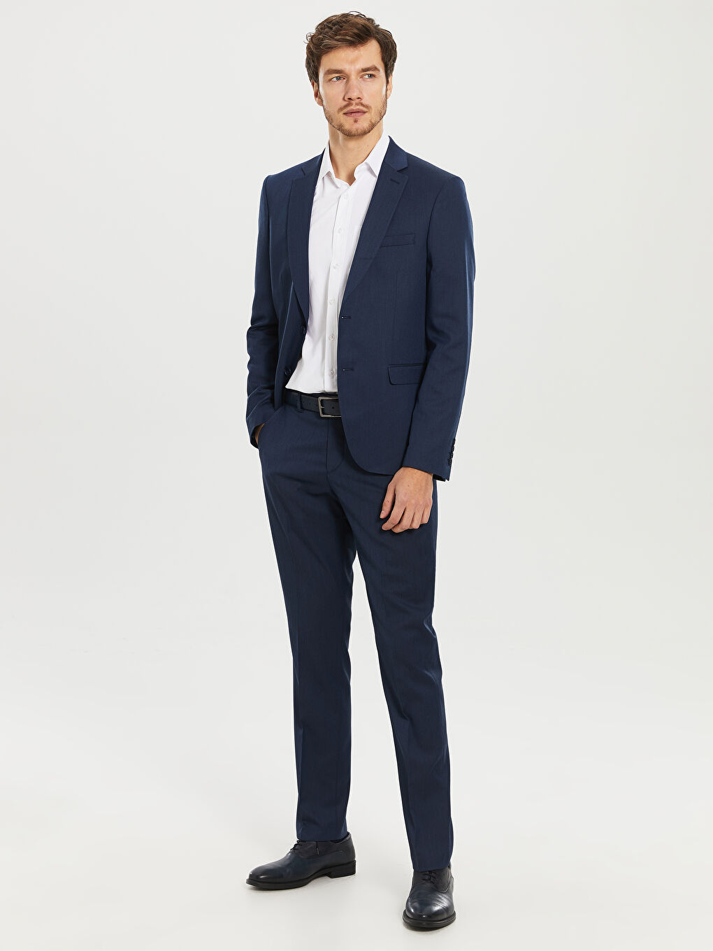 İndigo Gabardin Erkek Pantolon