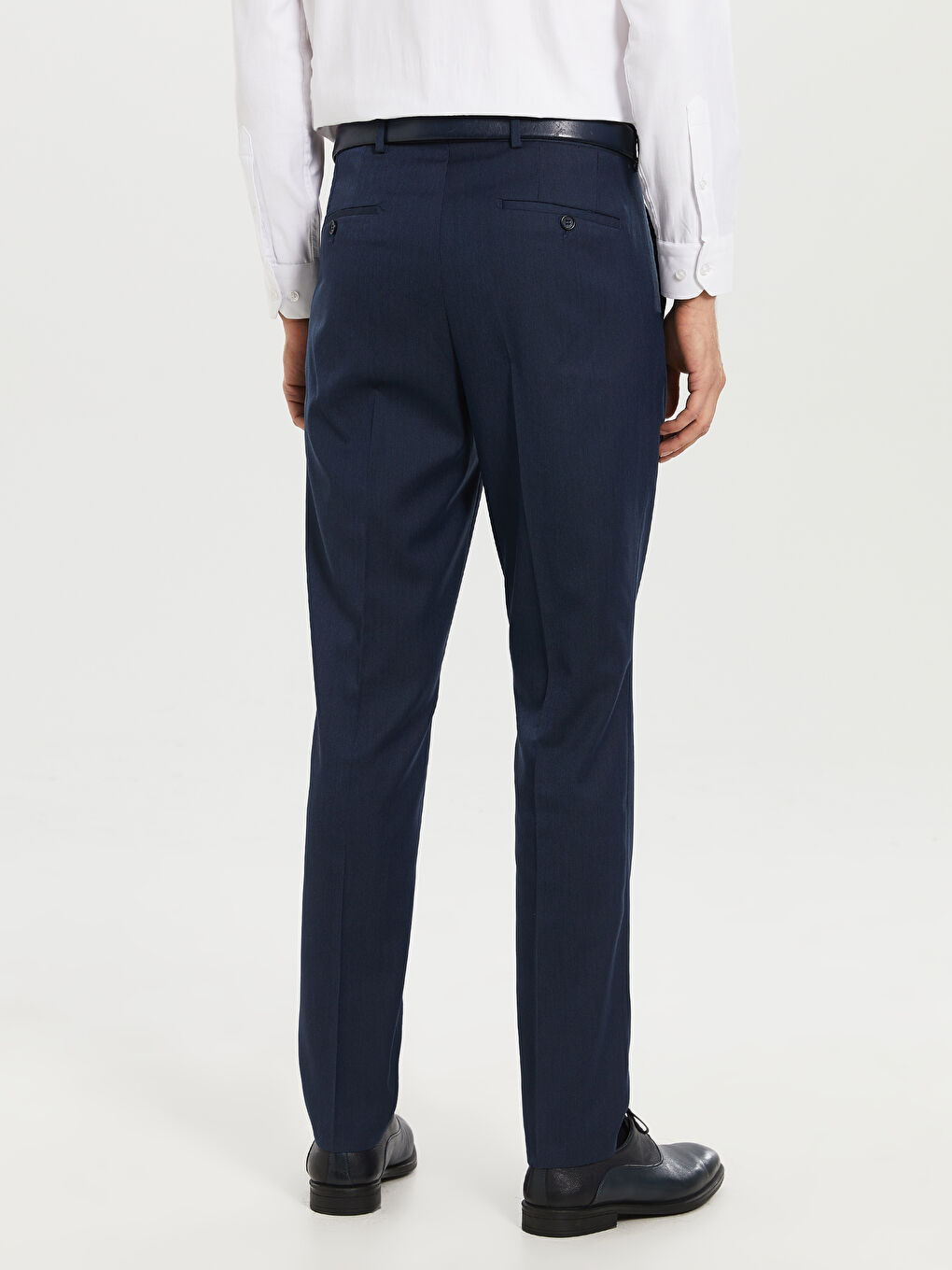 İndigo Gabardin Erkek Pantolon-4