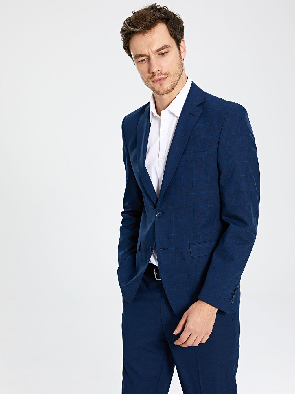 Lacivert Erkek Blazer Ceket-1