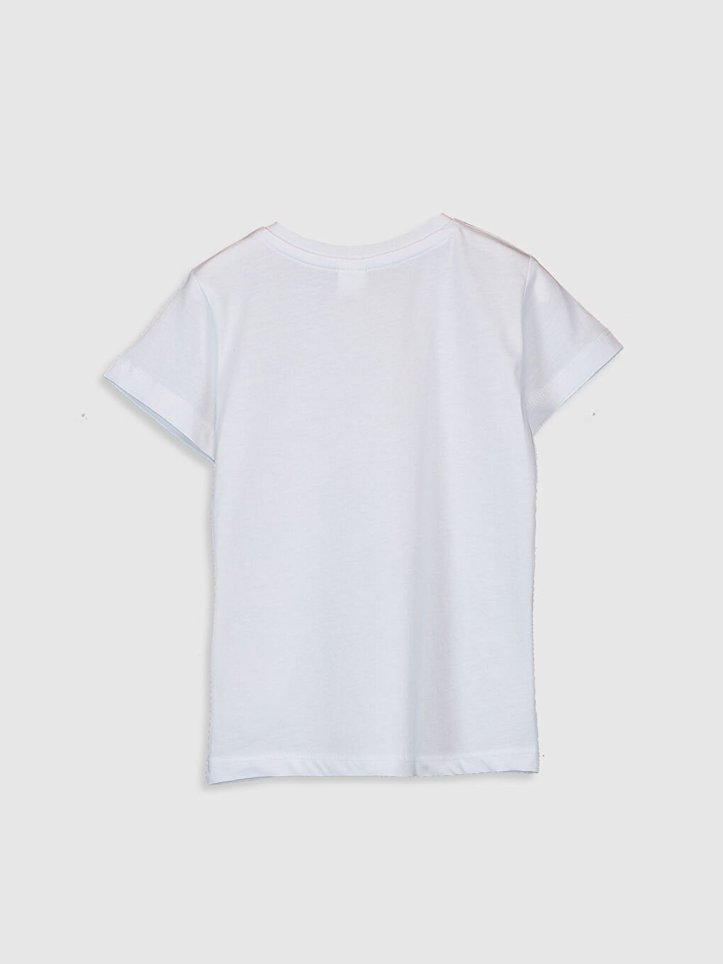 Beyaz Erkek Bebek Baskılı Pamuklu Tişört Baba Oğul Kombini-1