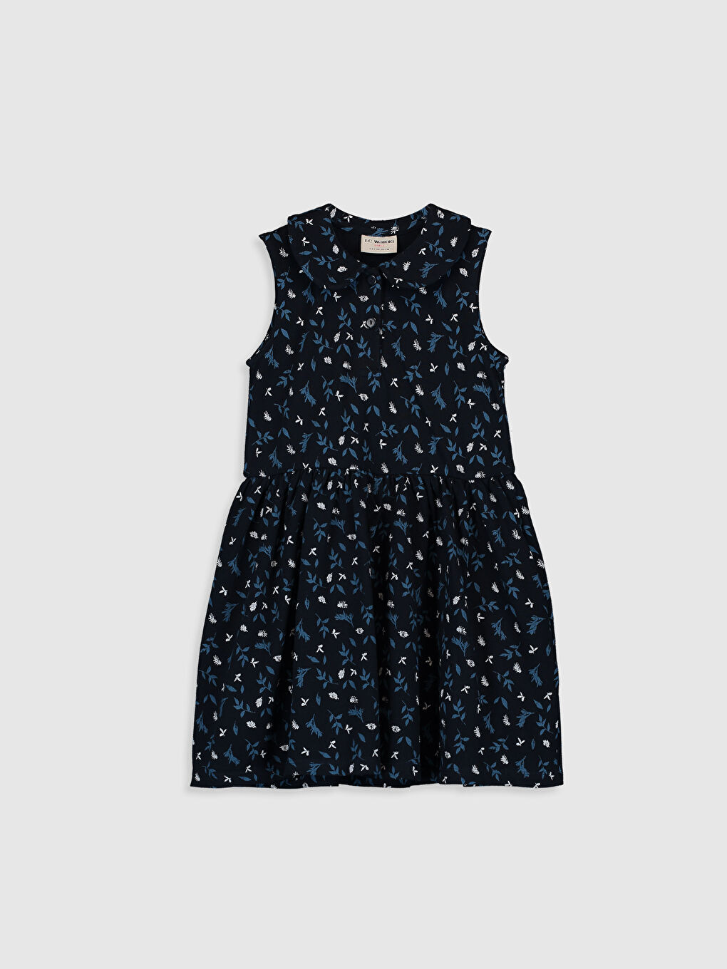 Kız Çocuk Desenli Pamuklu Elbise  Aile Kombini