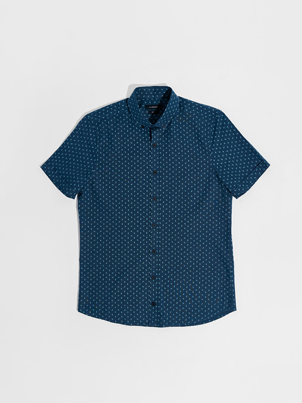 Chemise manches courtes à motifs coupe slim