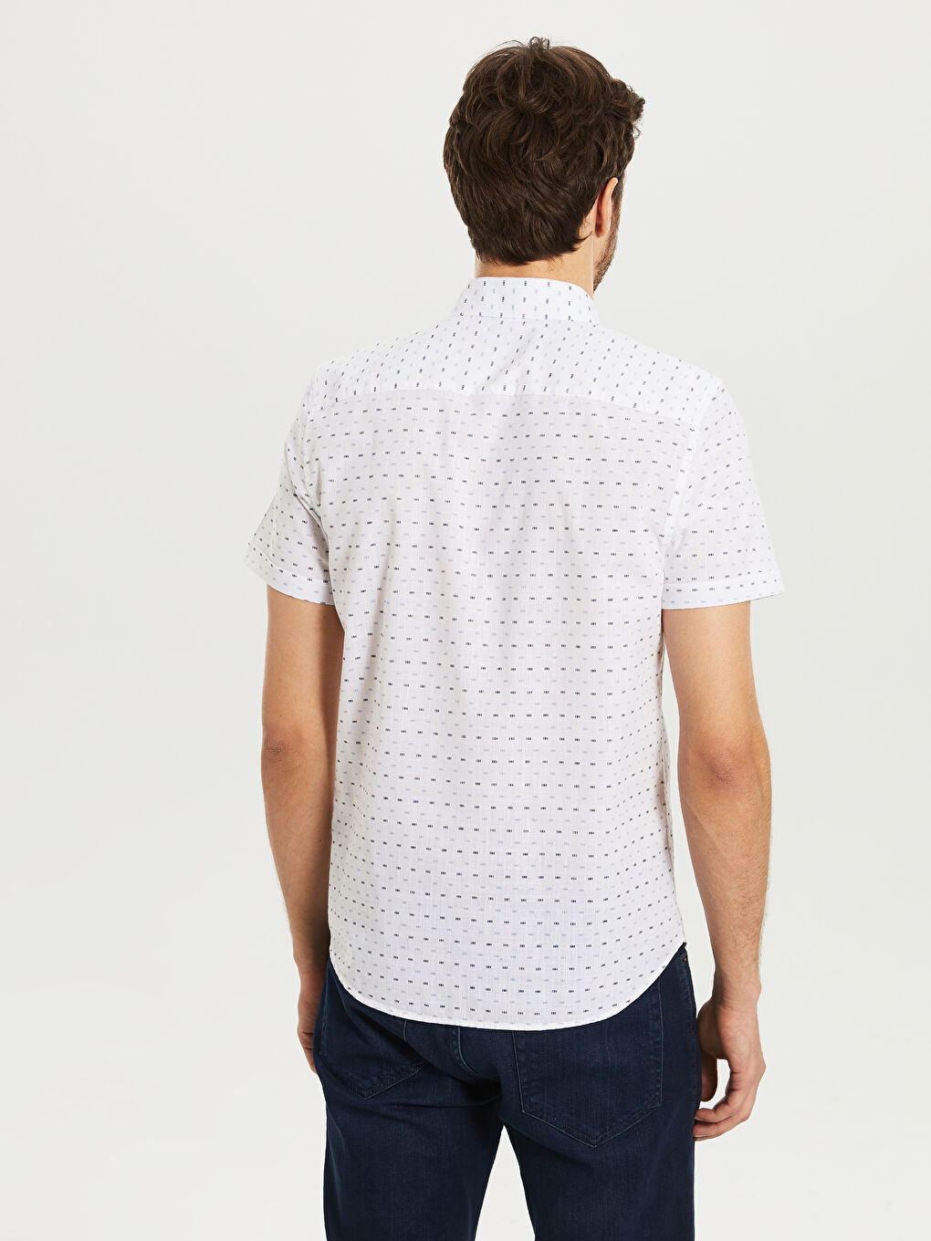 Mavi Poplin Erkek Gömlek-2