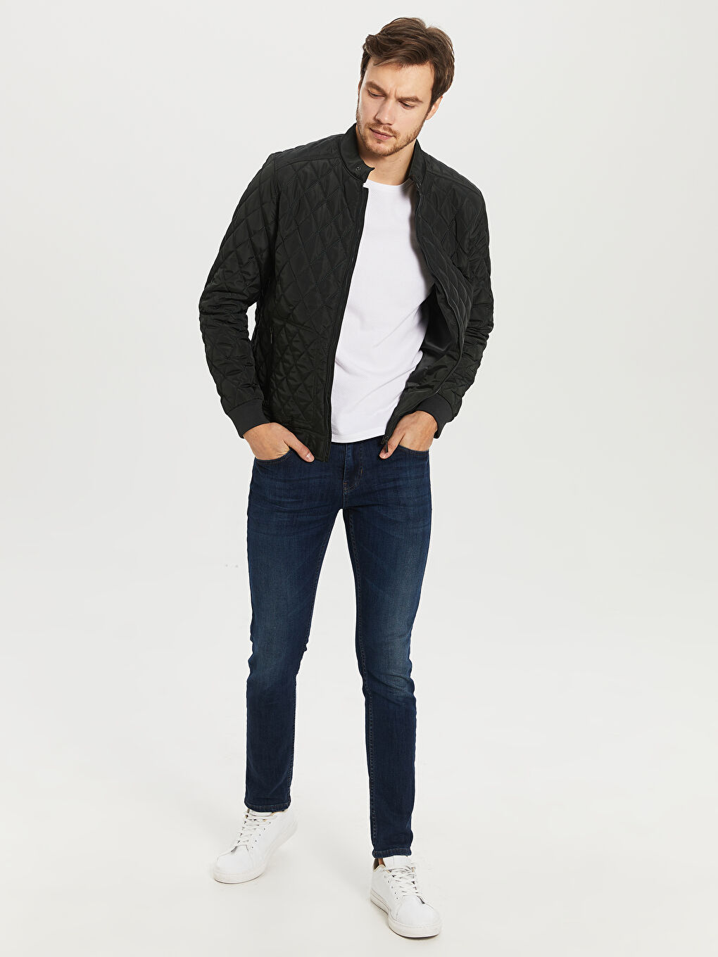 Yeşil Erkek Şişme Mont-7