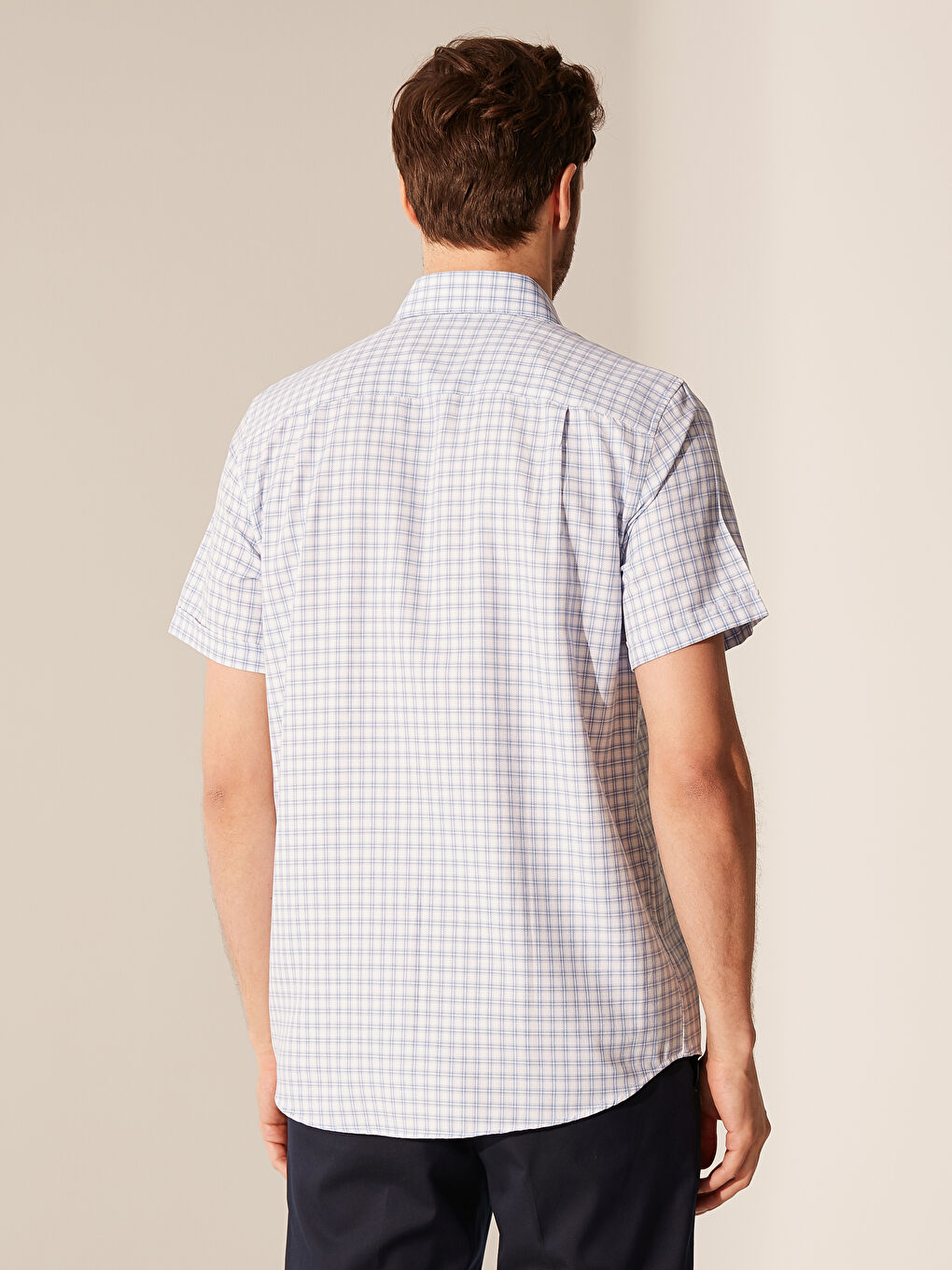 Mavi Oxford Erkek Gömlek-2