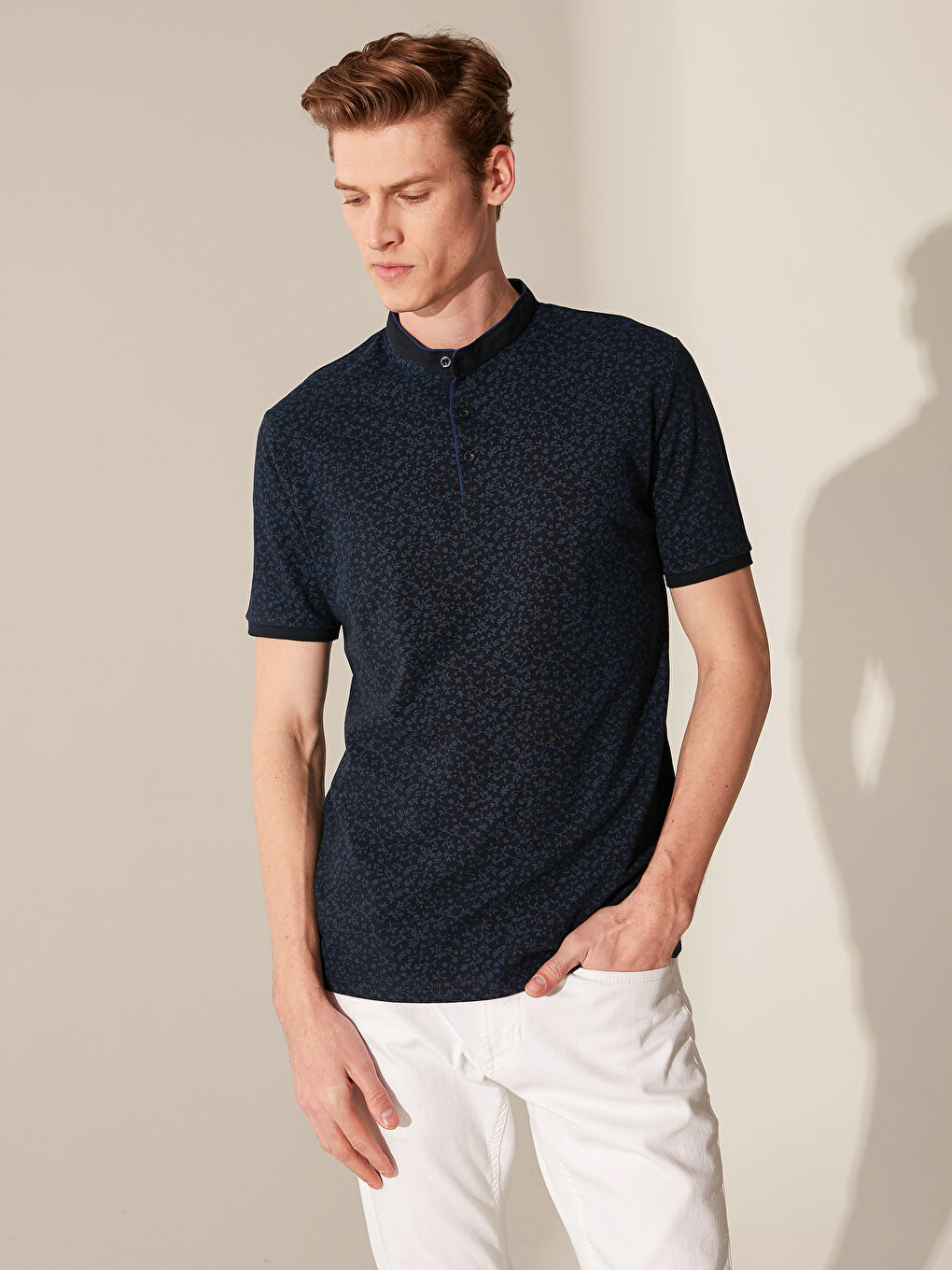 Lacivert Lacıvert Tişört-1