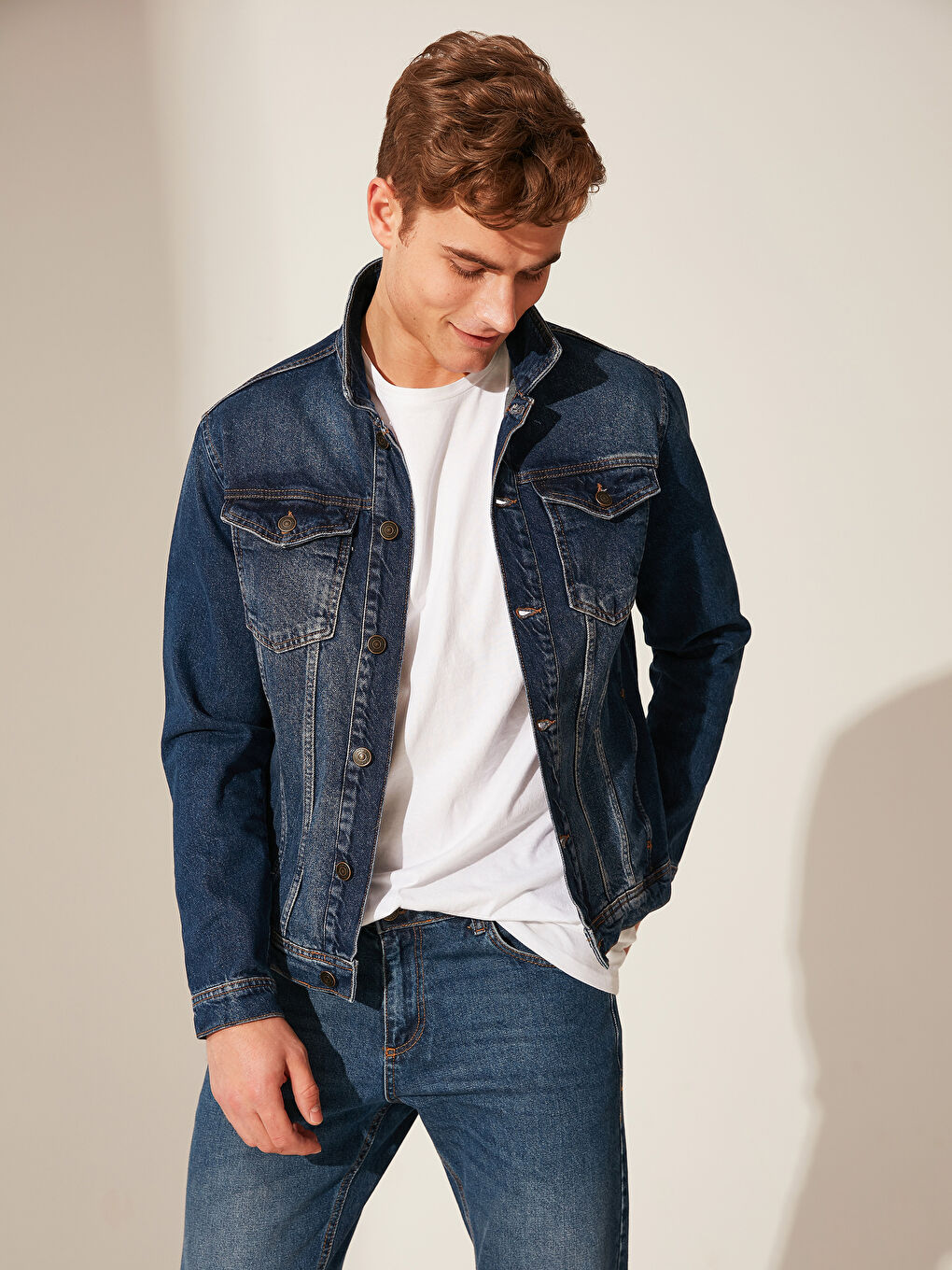 İndigo Erkek Jean Ceket-2