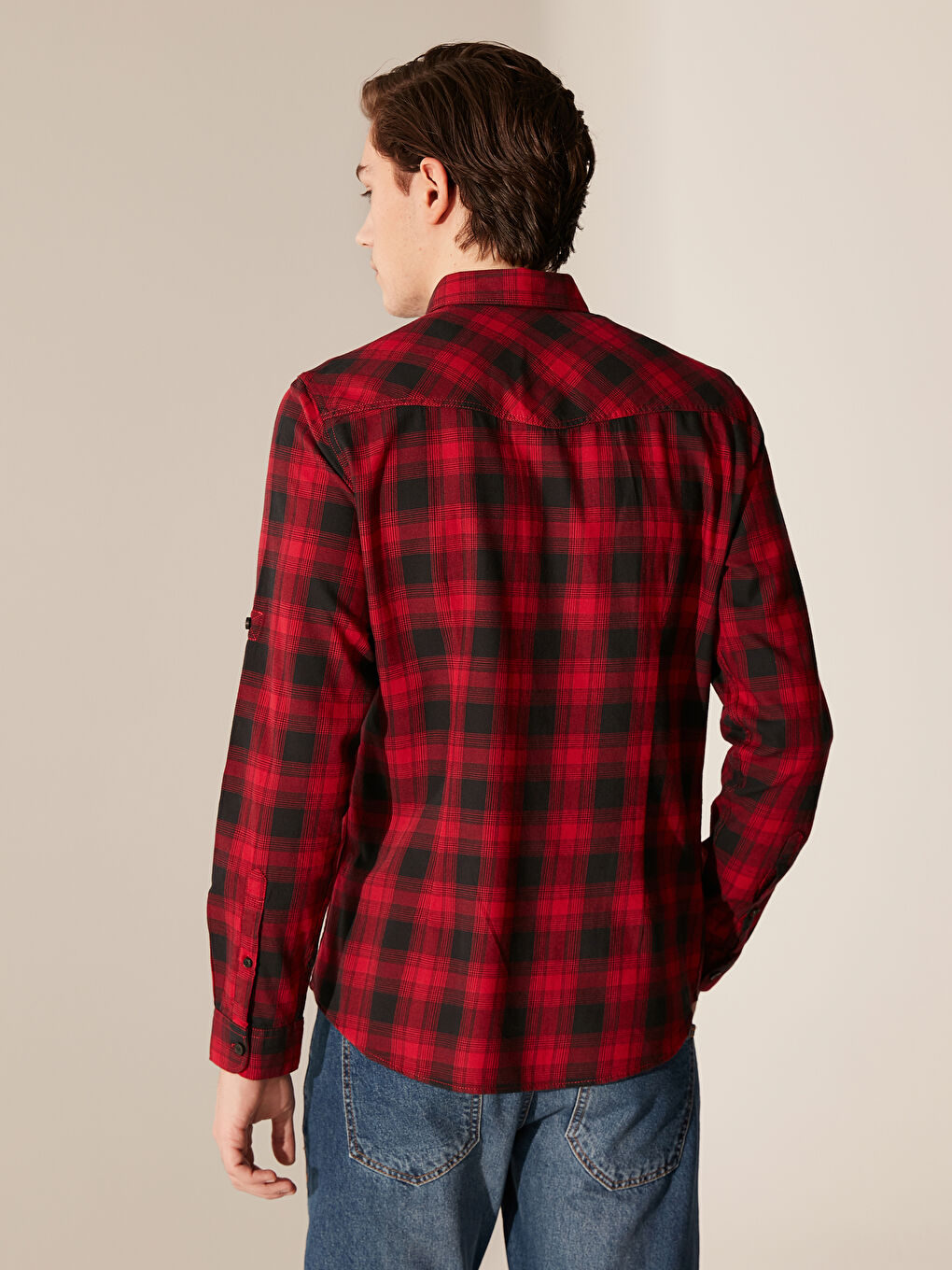 XSIDE Man RED Flannel Shirt -0S8489Z8-LPA