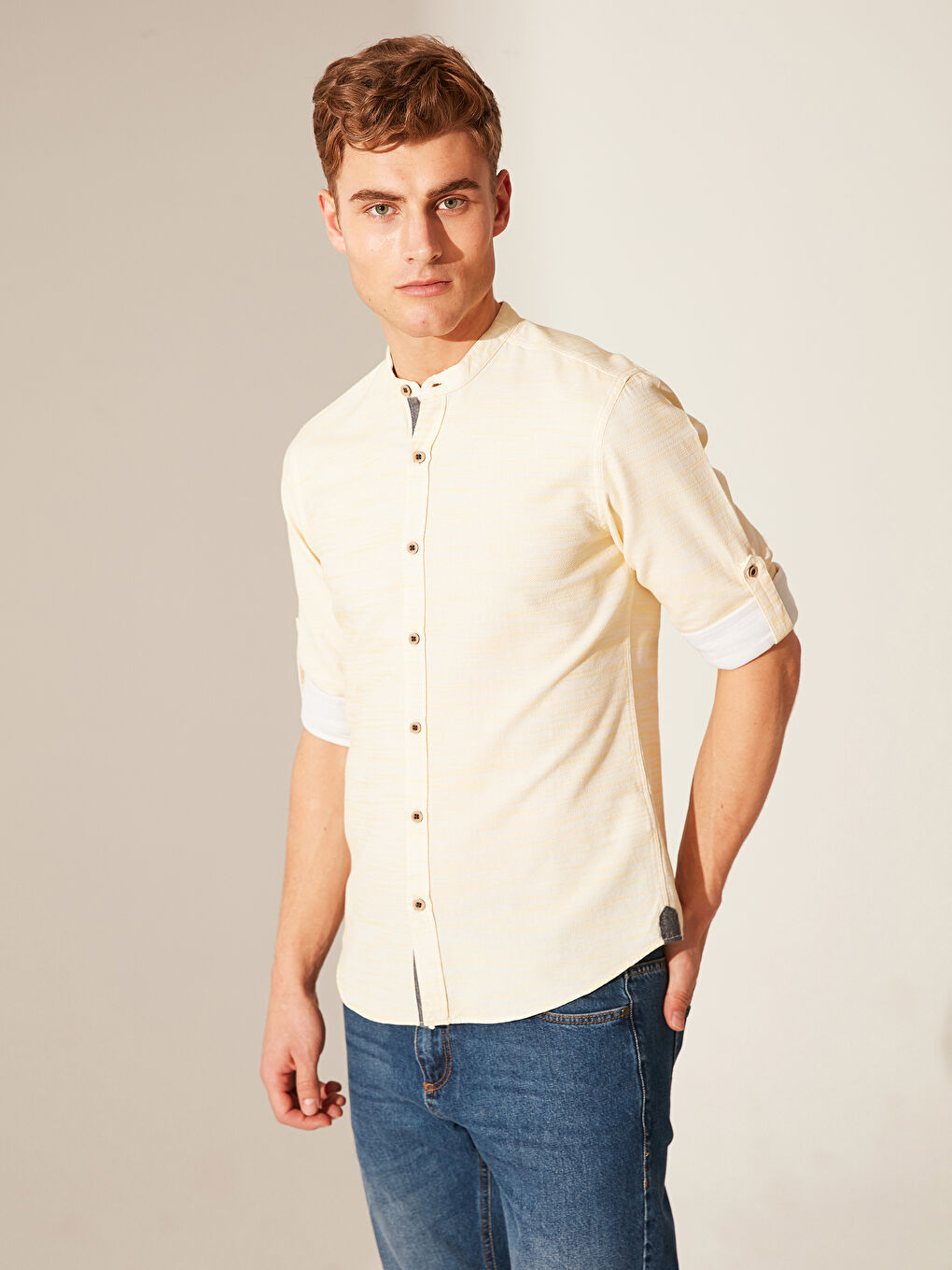 ŽUTA Košulja Muškarac-1