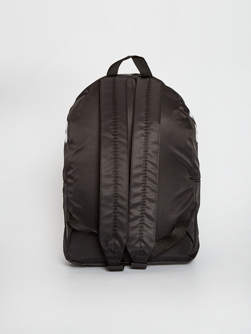 Siyah Etiket Detaylı Erkek Sırt Çantası-1