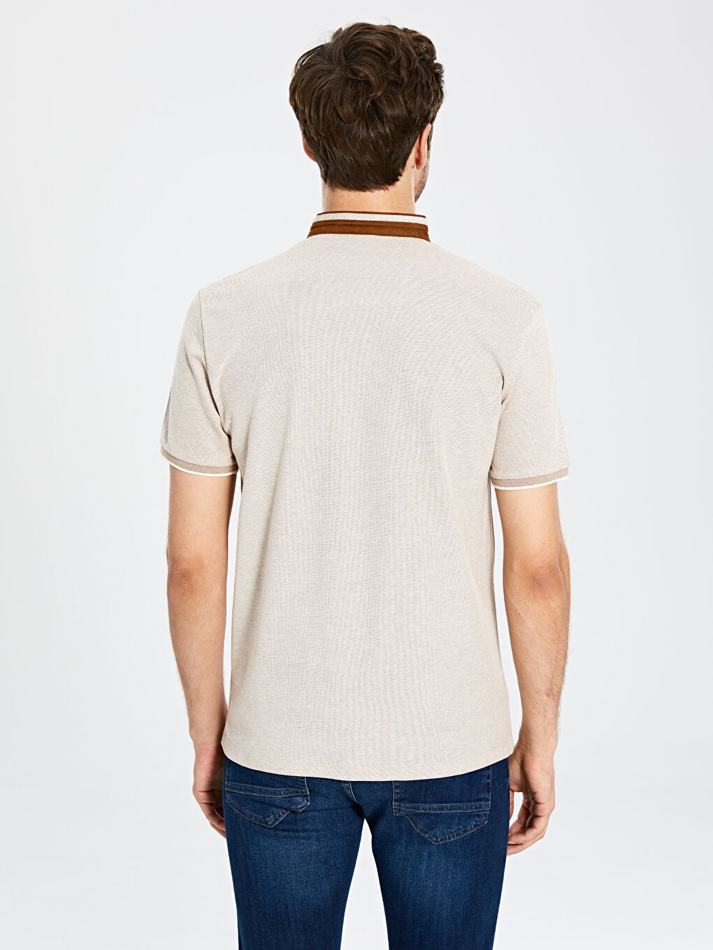 Чоловік БЕЖЕВИЙ Футболка-4