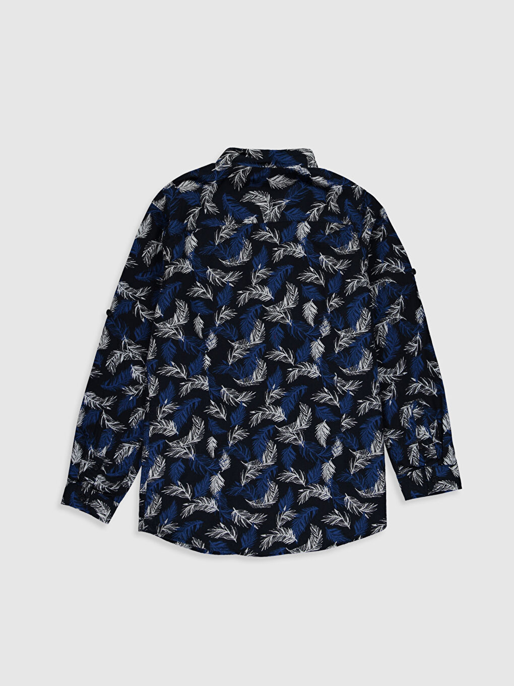 Lacivert Erkek Çocuk Desenli Gömlek  Aile Kombini-1