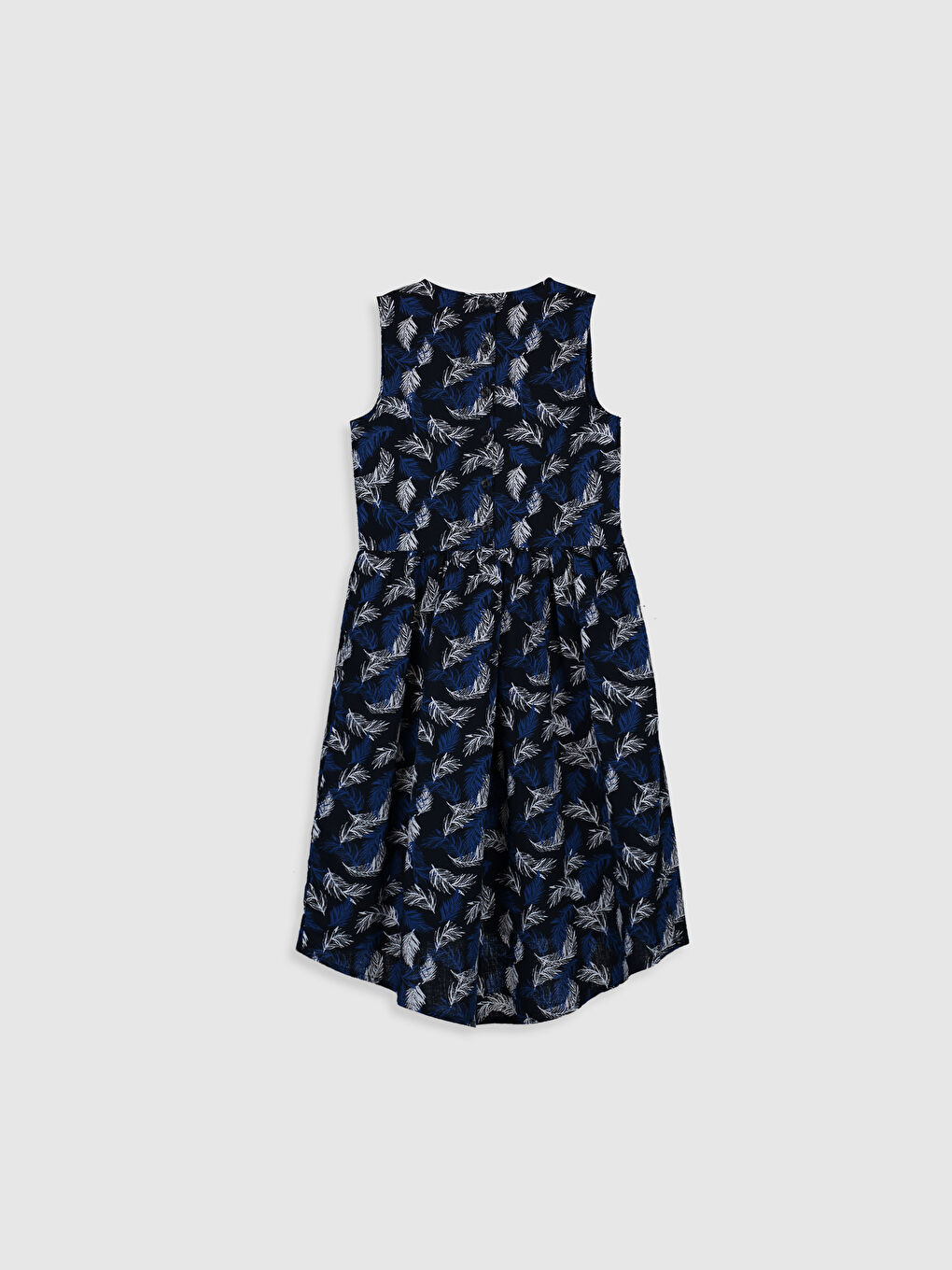 Girl's Figured Cotton Dress Family Matching-1