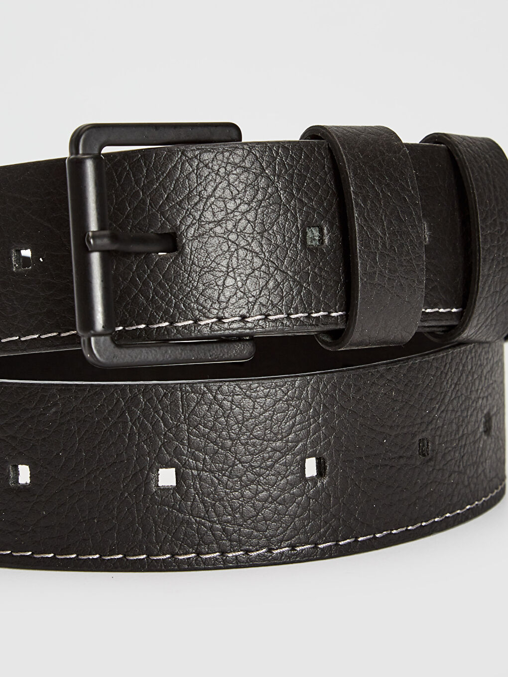 Siyah Deri Görünümlü Kemer-1