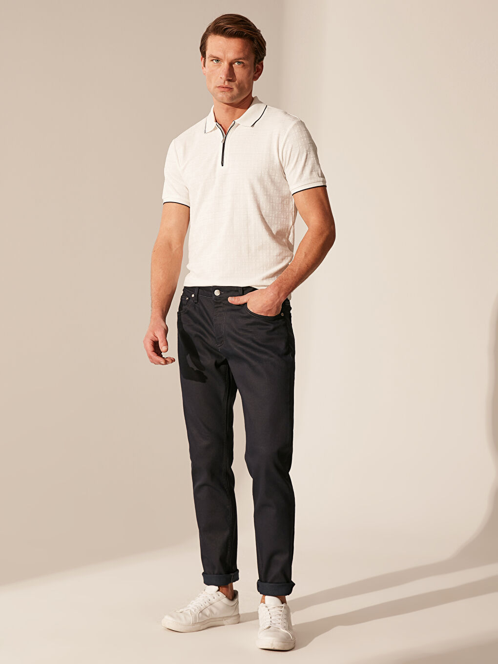 Siyah 750 Slim Fit Erkek Jean Pantolon