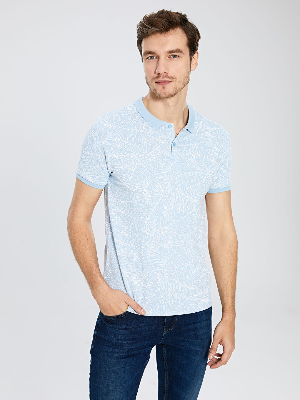 Mavi Pike Erkek Tişört