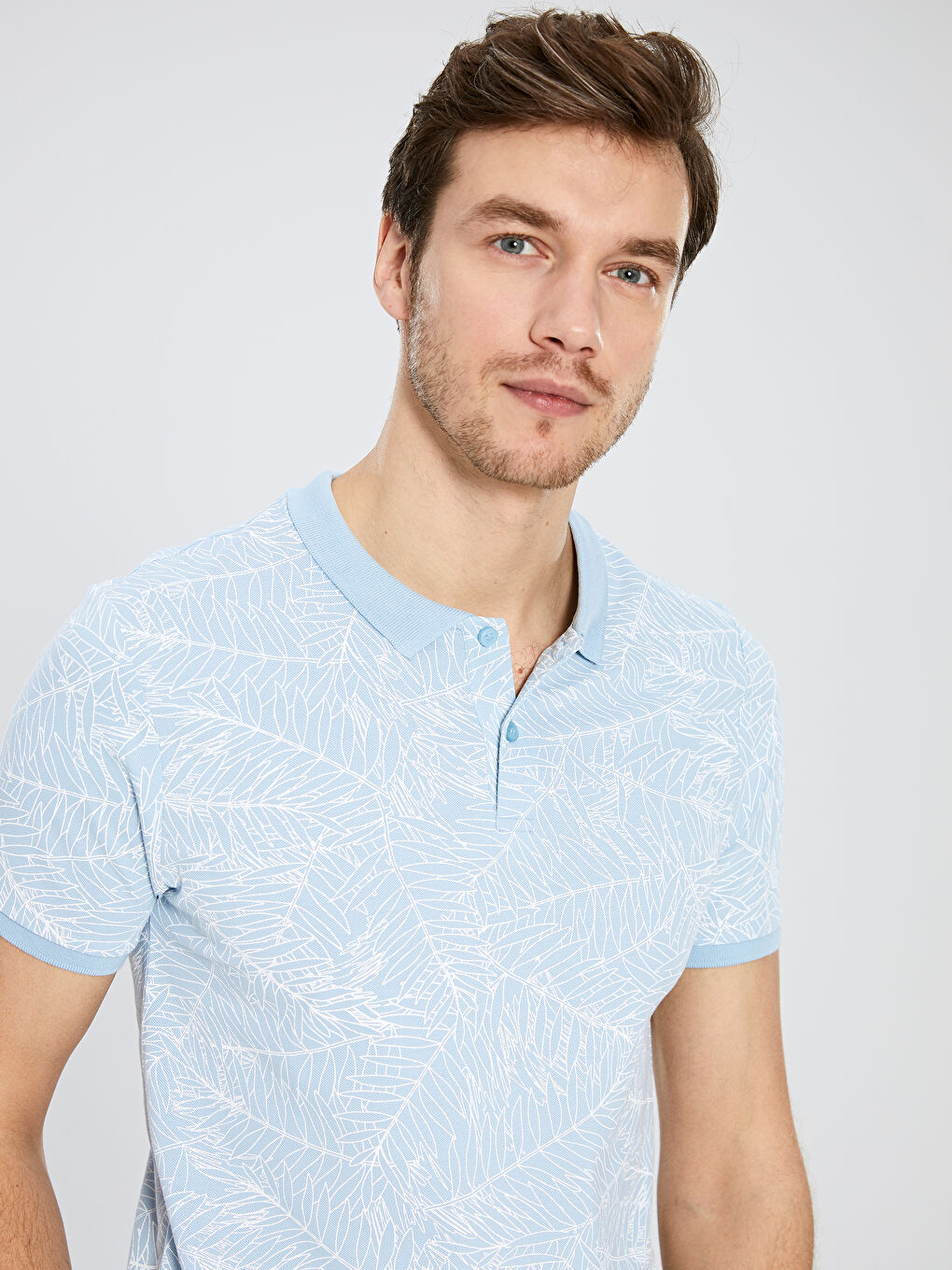 Mavi Pike Erkek Tişört-2