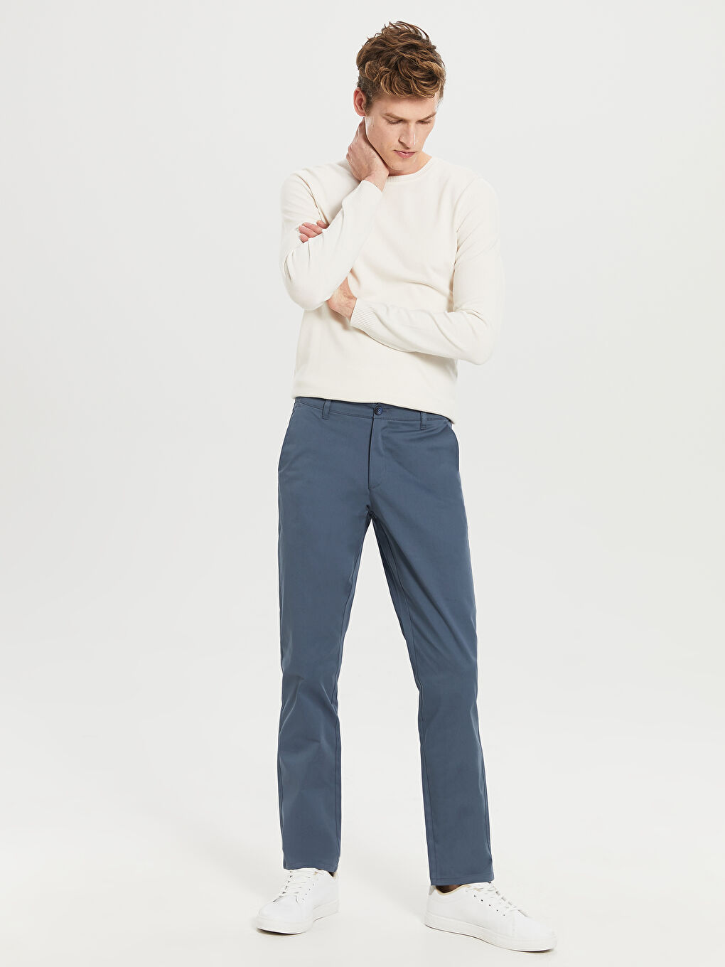 Mavi Normal Kalıp Gabardin Chino Pantolon-2