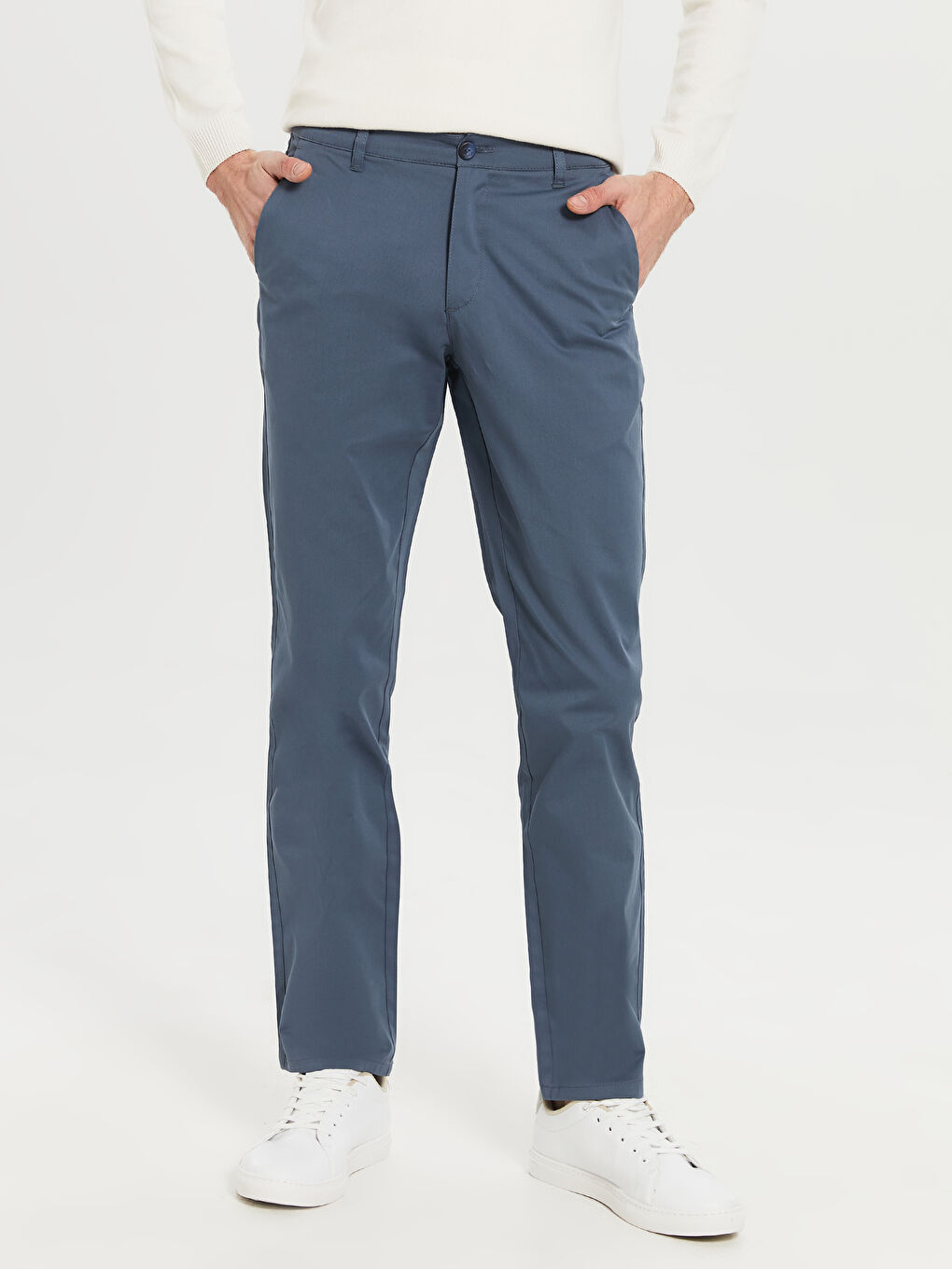 Mavi Normal Kalıp Gabardin Chino Pantolon-3